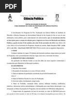 EDITAL SELECAO MESTRADO 2014 (1)