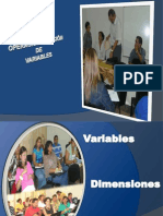 Operacionalización de Las Variables