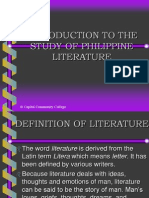 Introduction To Philippine Literature