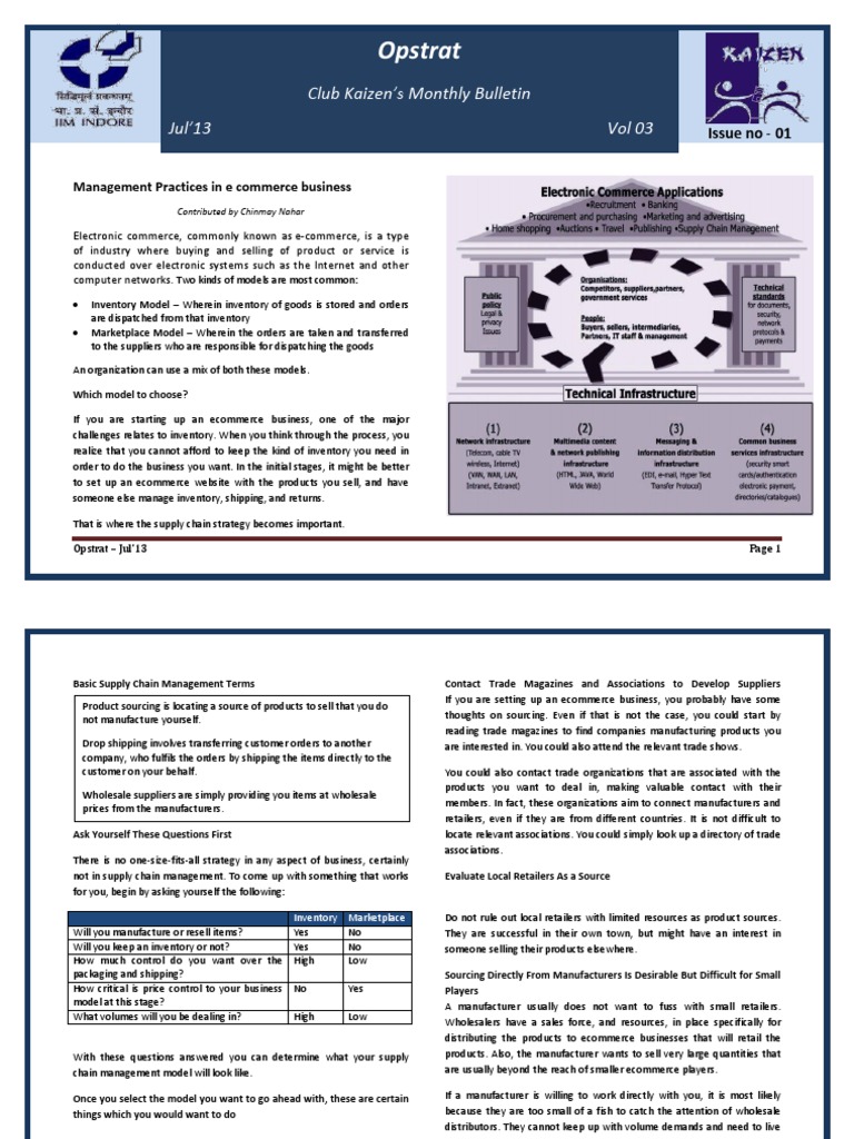 Opstrat: Club Kaizen's Monthly Bulletin Jul'13 Vol 03 | PDF | E ...