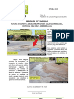 2013-18 - PI - RUTURA DE CONDUTA DE ABASTECIMENTO DE ÁGUA NÃO RESOLVIDA Caminho das Areias Olhão