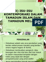 Bab 3 Isu Kontemporari Tamadun Islam Dan Tamadun Melayu