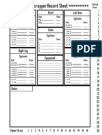 Srapper Sheet, Deadlands Hell On Earth (Classic)