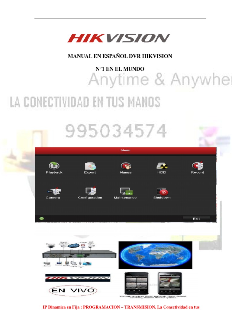 HIKVISION PERU 995034574MANUAL ESPAÑOL DVR HIKVISION NUEVA VERSION