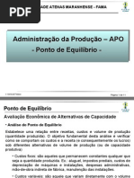 Ponto de Equilíbrio