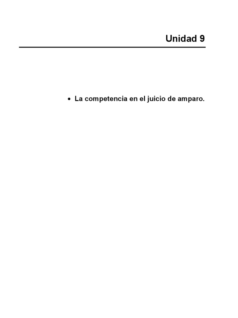Competencia en el Juicio de Amparo | PDF | Competencia (ley) | Jurisdicción