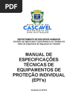 Manual de Especificações Técnicas de Equipamentos de Proteção Individual