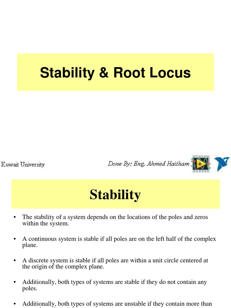 5 - Stability & Root Locus | PDF | Control Theory | Cybernetics