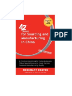 42 Rules for Sourcing and Manufacturing in China (2nd Edition)