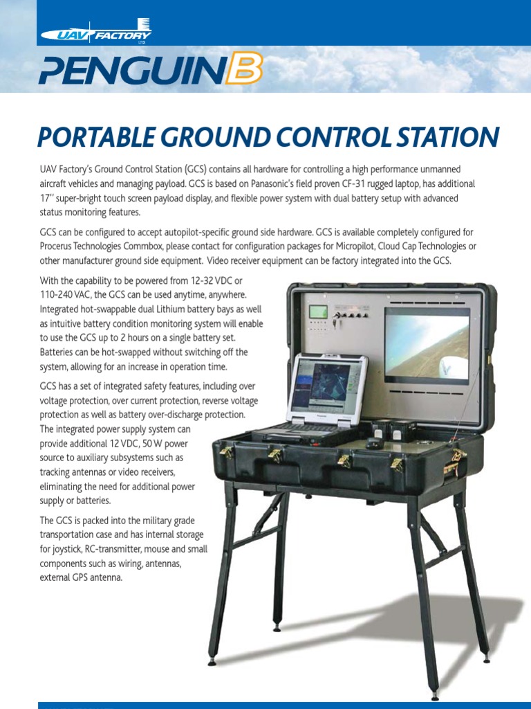 Portable UAV Ground Control Station | PDF | Power Supply | Laptop