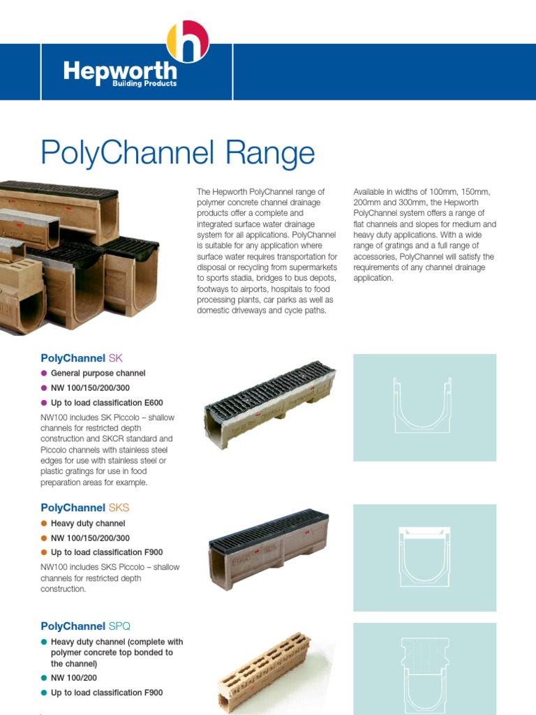 PolyChannel Drainage Solutions Overview | PDF