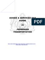 Malaysian Tax GST Industry Guide Passenger Transportation Guide 87559