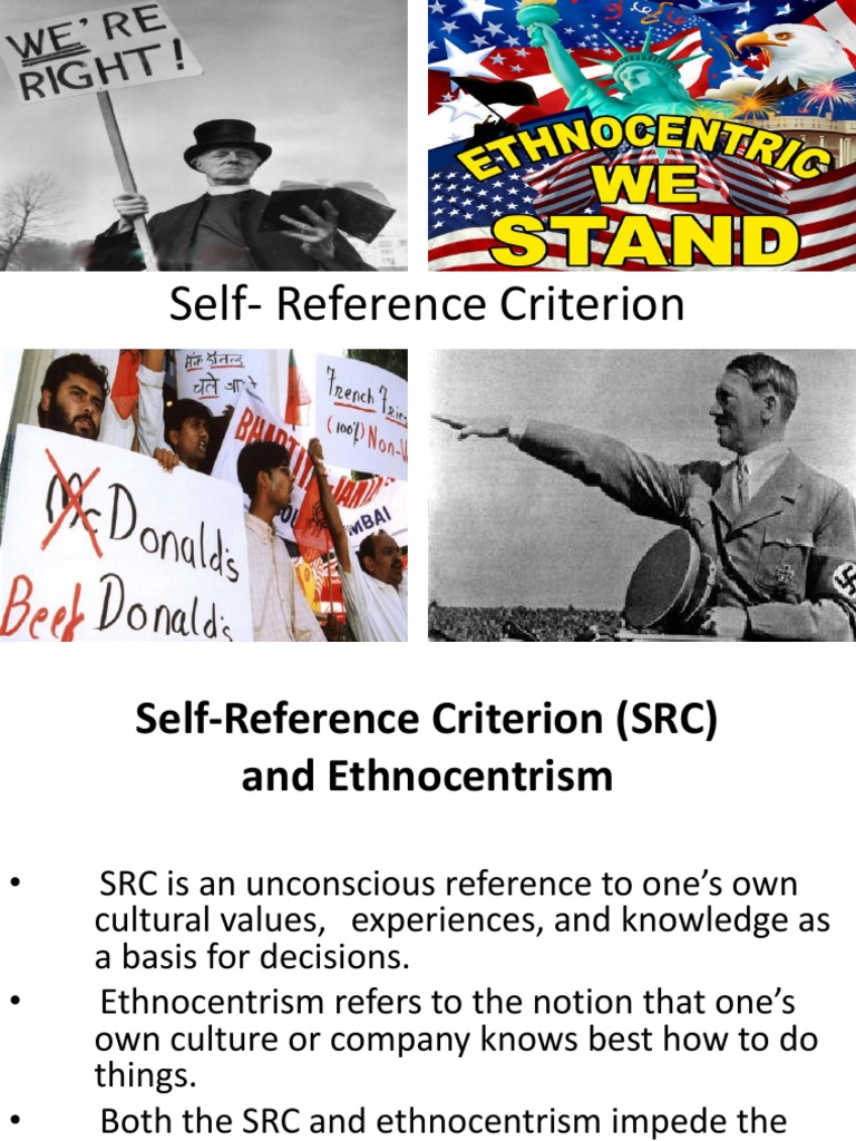 self reference criterion case study