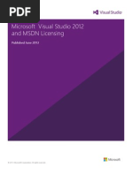 Visual Studio 2012 and MSDN Licensing Whitepaper - June-2013