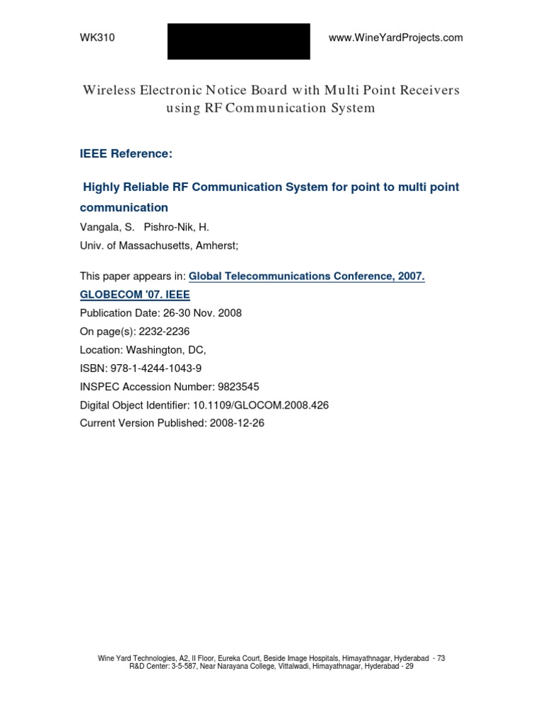 Wireless Electronic Notice Board PDF Rectifier Power Supply