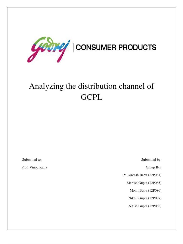 Analyzing the Distribution Channels and Members of Godrej Consumer