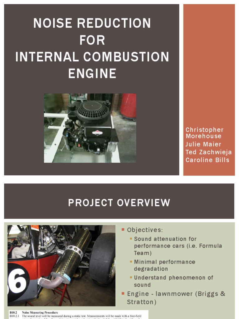 Noise Reduction Techniques for Engines | PDF | Sound | Frequency