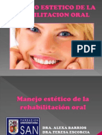 Manejo Estetico de La Rehabilitacion Oral