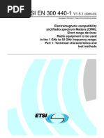 ETSI EN 300 440-1: European Standard (Telecommunications Series)