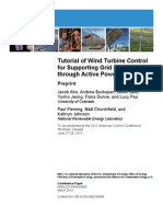 Tutorial of Wind Turbine Control For Supporting Grid Frequency Through Active Power Control