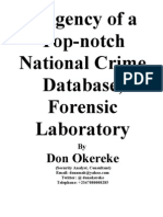 Exigency of a Top-notch National Crime Database_Forensic Laboratory.doc
