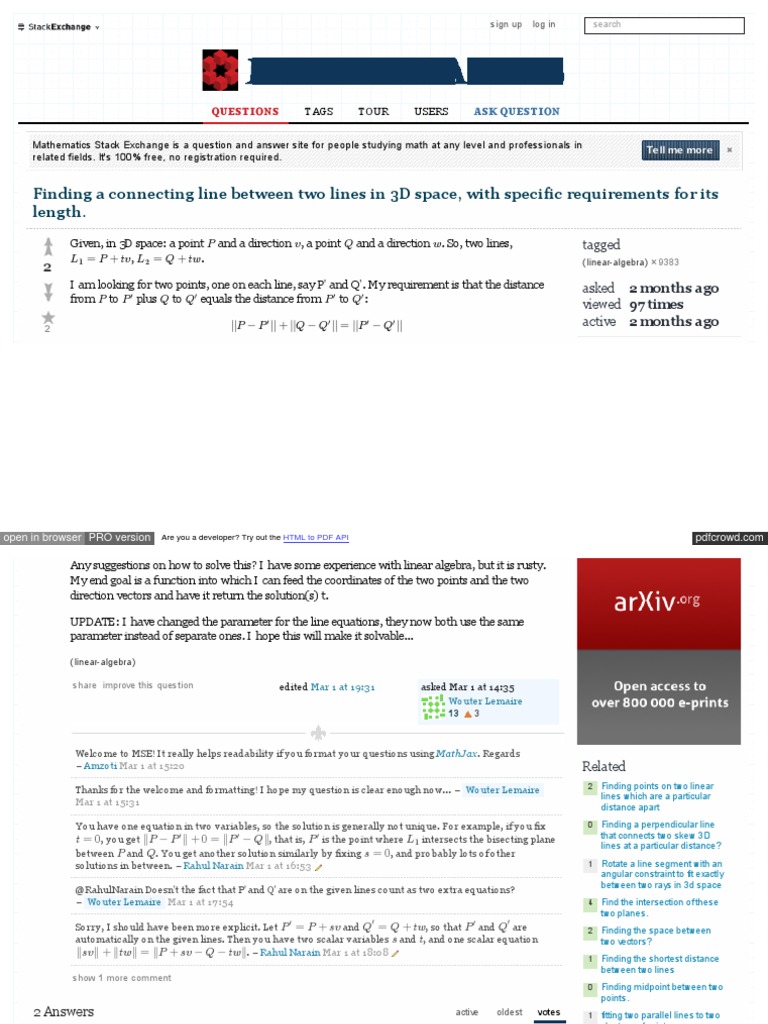 Math Stackexchange Com Questions 317904 Finding A Connecting PDF