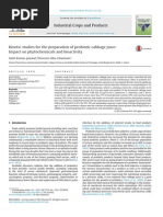 Kinetic Studies For The Preparation of Probiotic Cabbage Juice: Impact On Phytochemicals and Bioactivity