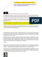 Britânico Reverte Diabetes Com Dieta de Apenas 11 Dias