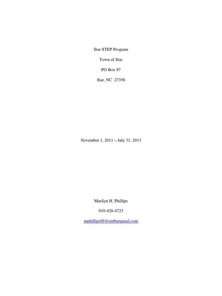 Star STEP Program Economic Revitalization | PDF | Retail | Community