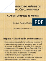 Clase 8. Contraste de Medias