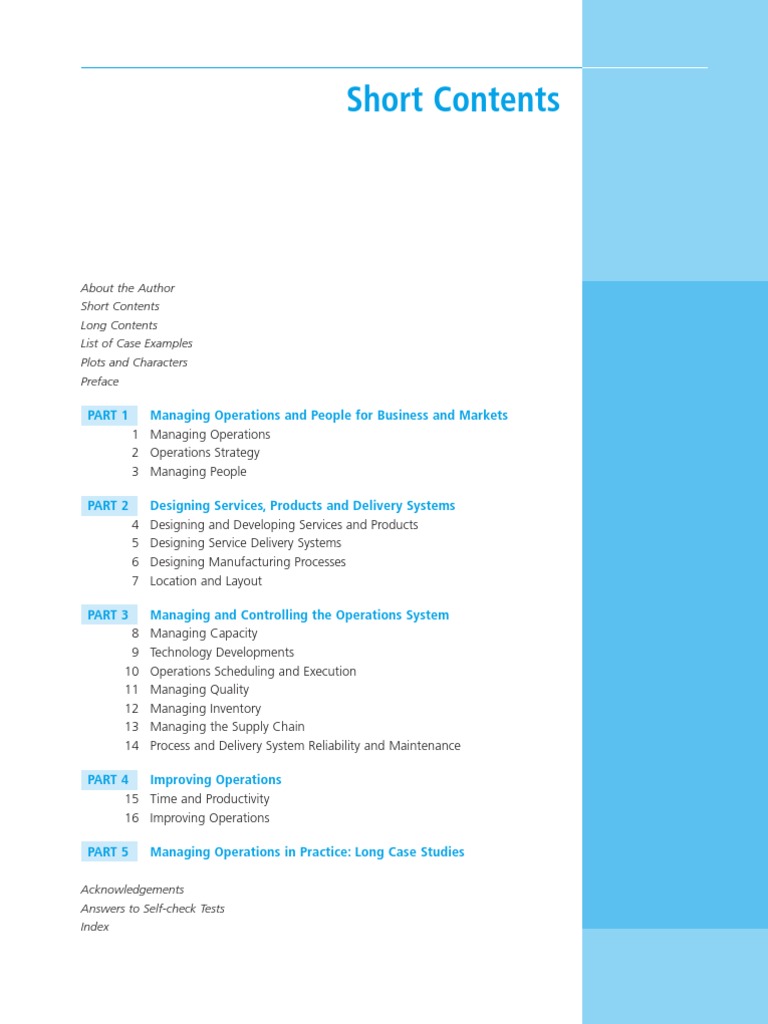 OM Palgrave Chapter 1 PDF Operations Management Strategic Management