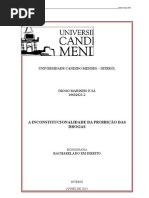 A INCONSTITUCIONALIDADE DA PROIBIÇÃO DAS DROGAS
