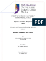 Faculty of Information Management Universiti Teknologi Mara