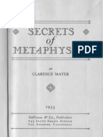 Clarence Mayer - Secrets of Metaphysics (1915)
