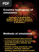 Creative Techniques of Simulation