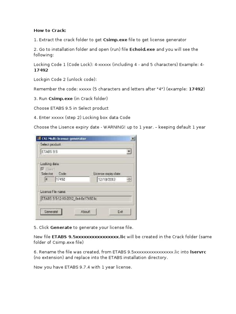 Etabs 9.5 Full Crack