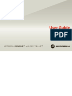 MOTOROLA DEVOUR user guide