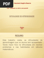 Dificuldade de Aprendizagem