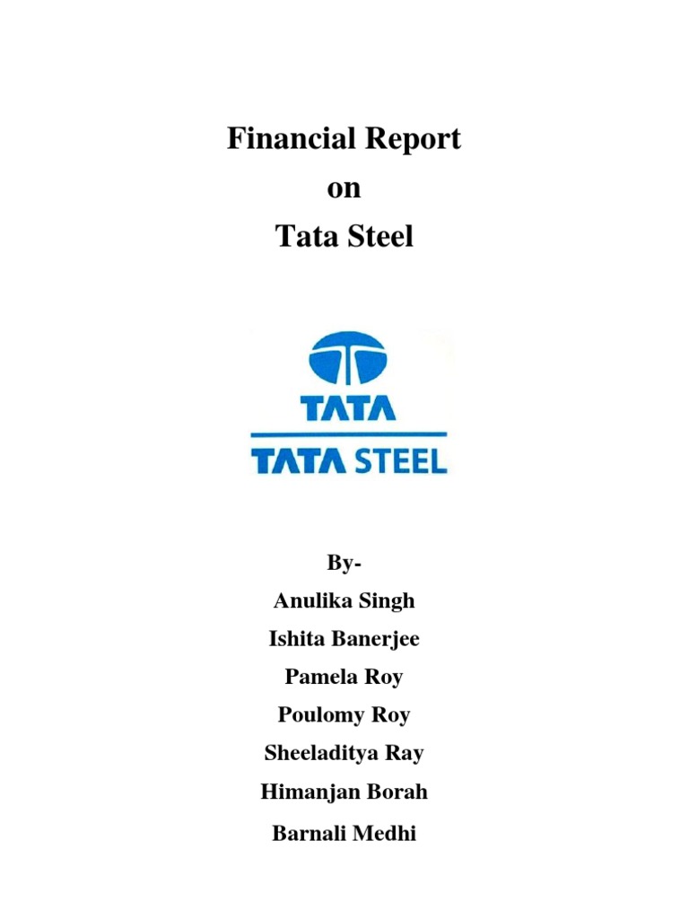 Financial Analysis of Tata Steel LTD PDF PriceEarnings Ratio