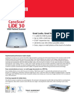CanonScannerLiDE30 Spec PDF
