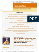 Guru and Namakirtan - You Can Chant The Rama' Mantra To Any Deity. in Fact, Lord Siva Himself Chants The Rama' Mantra All The Time