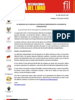 NP - FIL Arequipa 2013 convoca a editoriales independientes a reunión de coordinación.