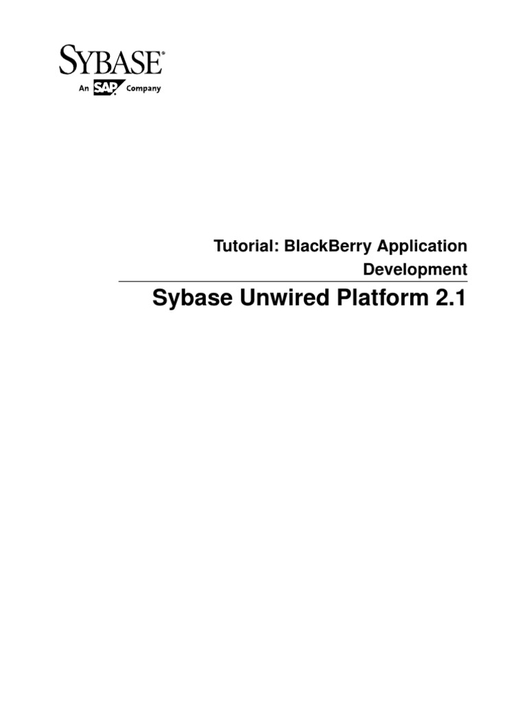 Sup Tutorial Blackberry Native Application Development | PDF | Eclipse ...