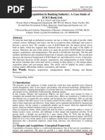 Download Case on Study of Merger and Acquisition in Banking Industry ICICI Bank Ltd 1 by sam_5557 SN159767727 doc pdf