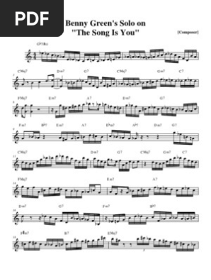 Benny Green The Song Is You Solo Musique Populaire Arts Du Spectacle