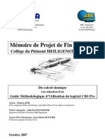 PFE - Utilisation de CBS Pro