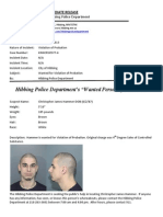 Wanted Person of The Week-Hammer