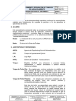 Código: Fecha: 04-08-2011 Proceso Relacionado: EJECUCIÓN DEL MANTENIMIENTO Versión: 01 Distribución: INTRANET Página 1 de 5