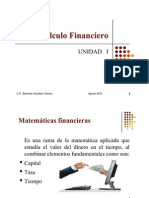Cálculo Financiero UNIDAD I PDF