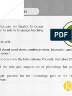 Learning Objectives: Understand About Word Stress, Sentence Stress, Intonation and Connected Speech